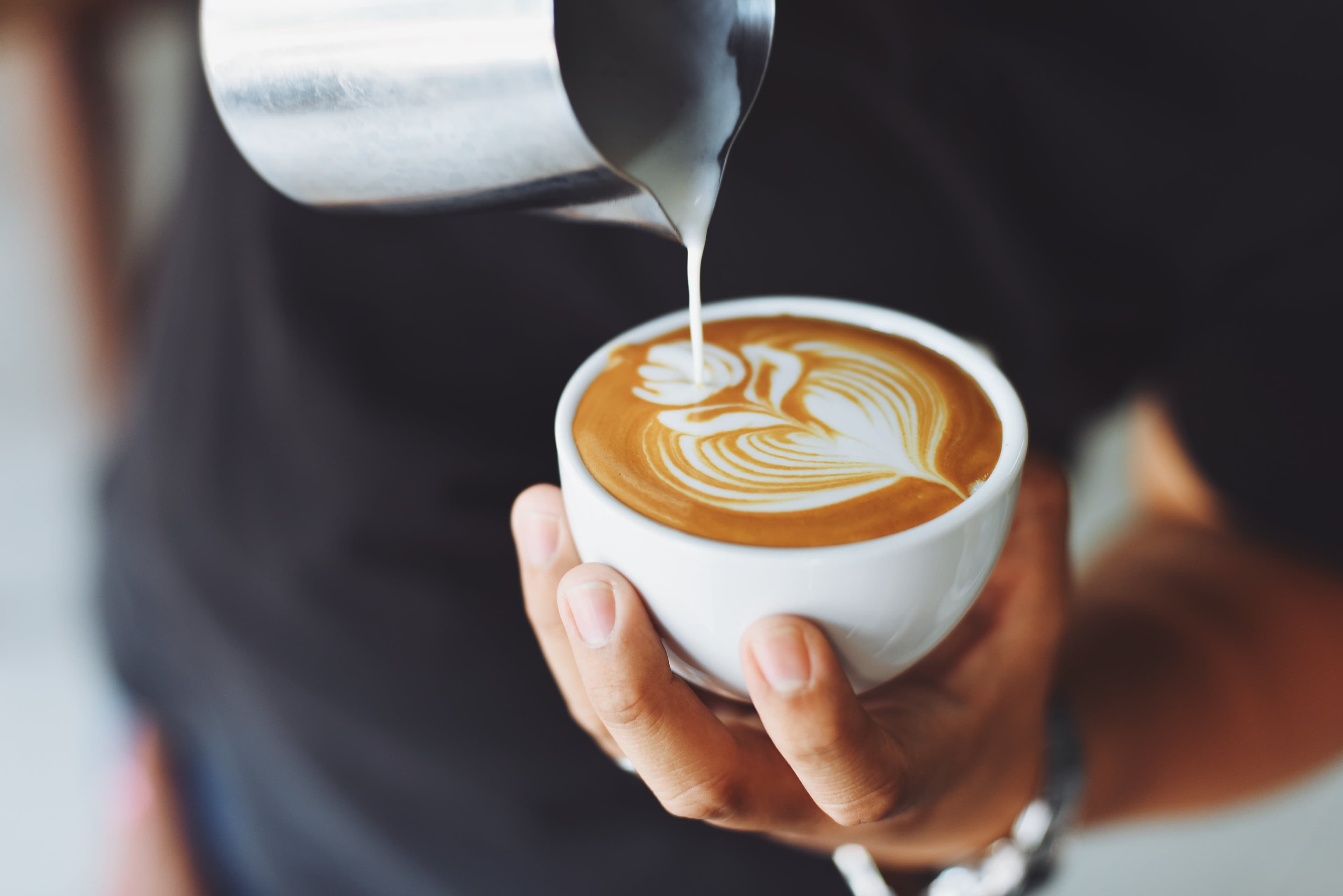 Coffee with latte art