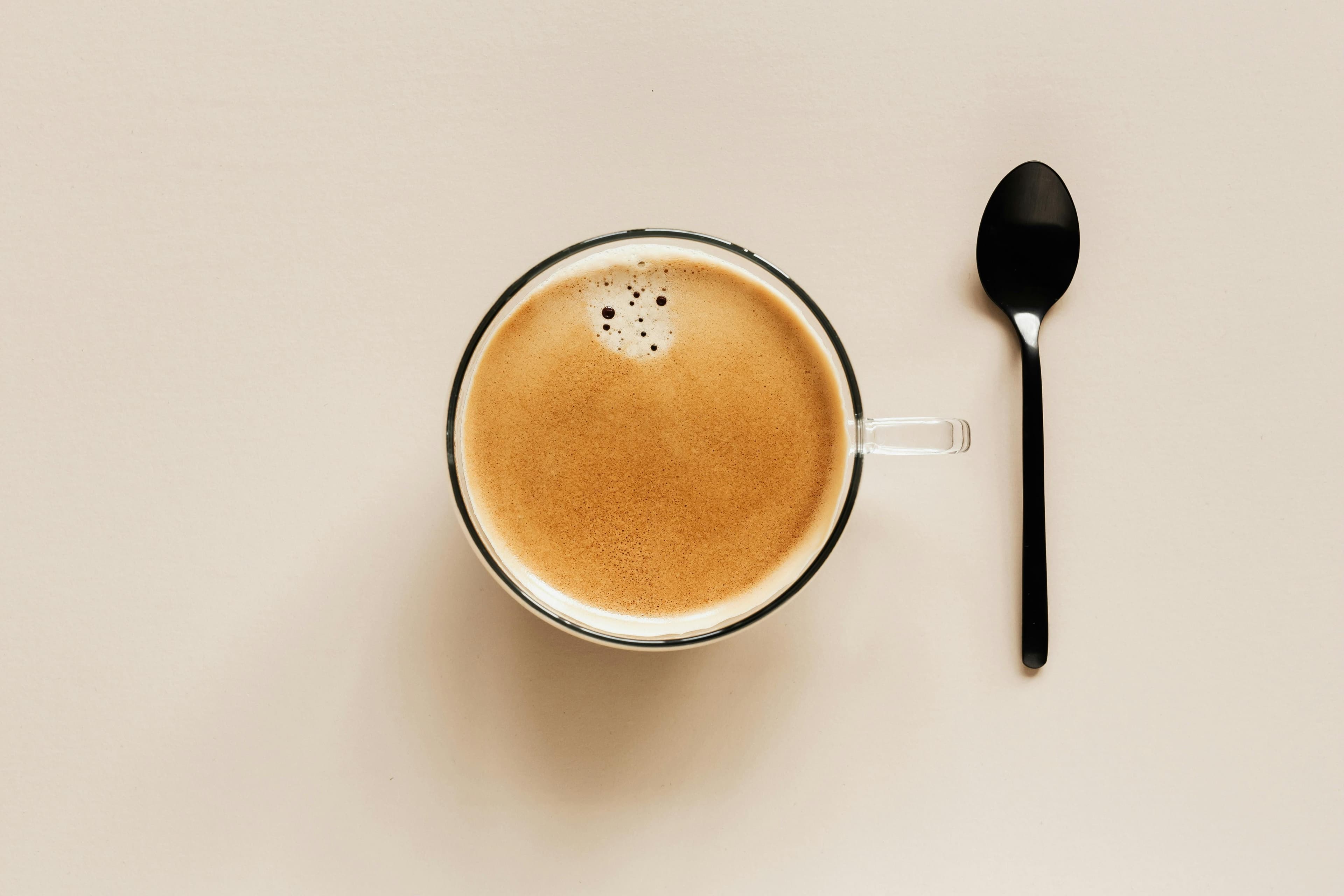 Espresso with spoon