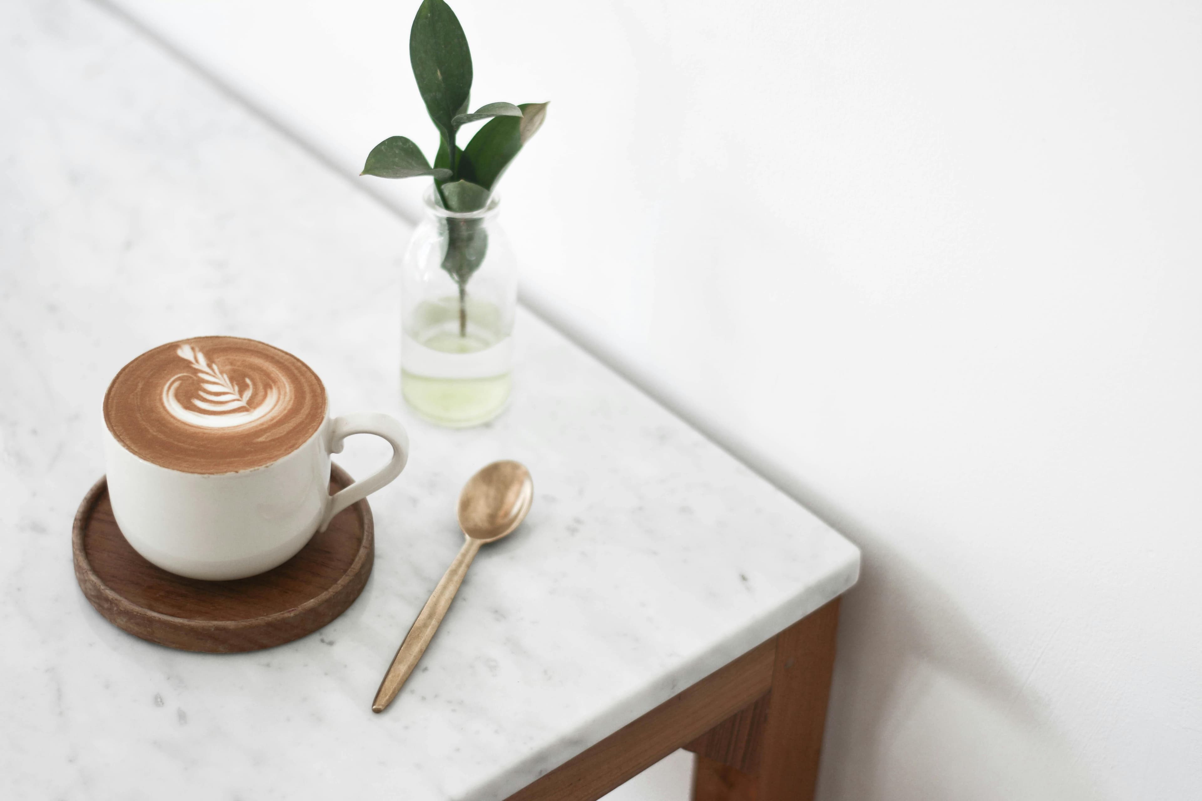 Flat White on table